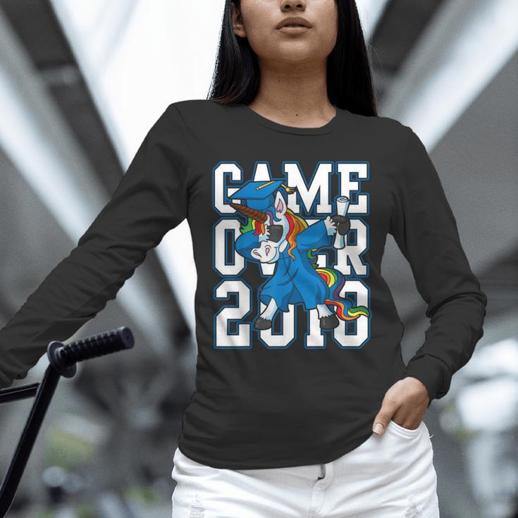 Dabbing Graduation Class Of 2018Shirt Unicorn Dab Unisex Long Sleeve T-Shirt