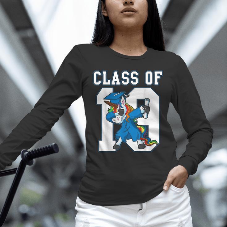 Dabbing Graduation Class Of 2019 Unicorn Shirt Unisex Long Sleeve T-Shirt