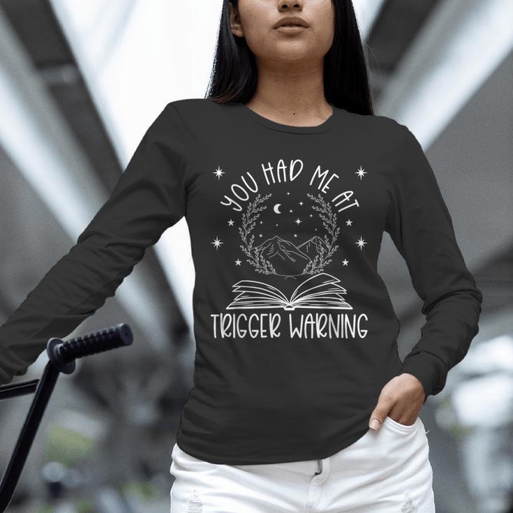 Dark Romance Trigger Warning Spicy Book Merch Women Smut Unisex Long Sleeve T-Shirt Dark Romance Trigger Warning Spicy Book Merch Women Smut Unisex Long Sleeve T-Shirt