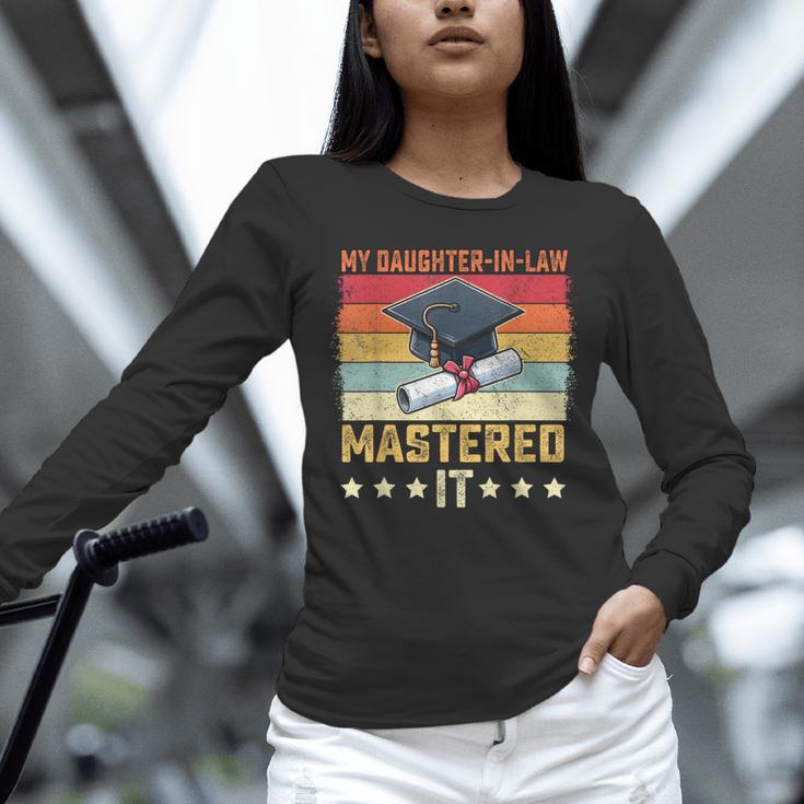My Daughter In Law Mastered It Master's Graduation Vintage Unisex Long Sleeve T-Shirt