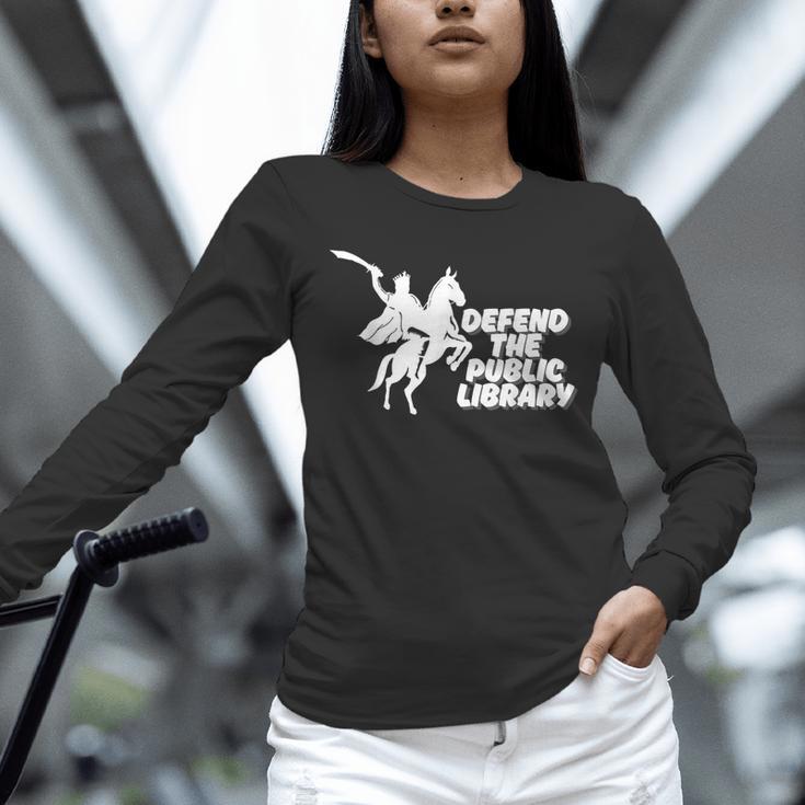 Defend Public Library Support Local Library Book Lover Unisex Long Sleeve T-Shirt Defend Public Library Support Local Library Book Lover Unisex Long Sleeve T-Shirt