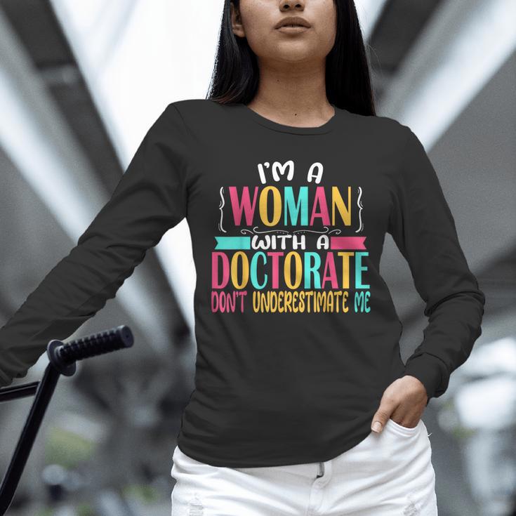 Doctorate Degree PhD Graduation PsyD Woman EdD Psychology Unisex Long Sleeve T-Shirt