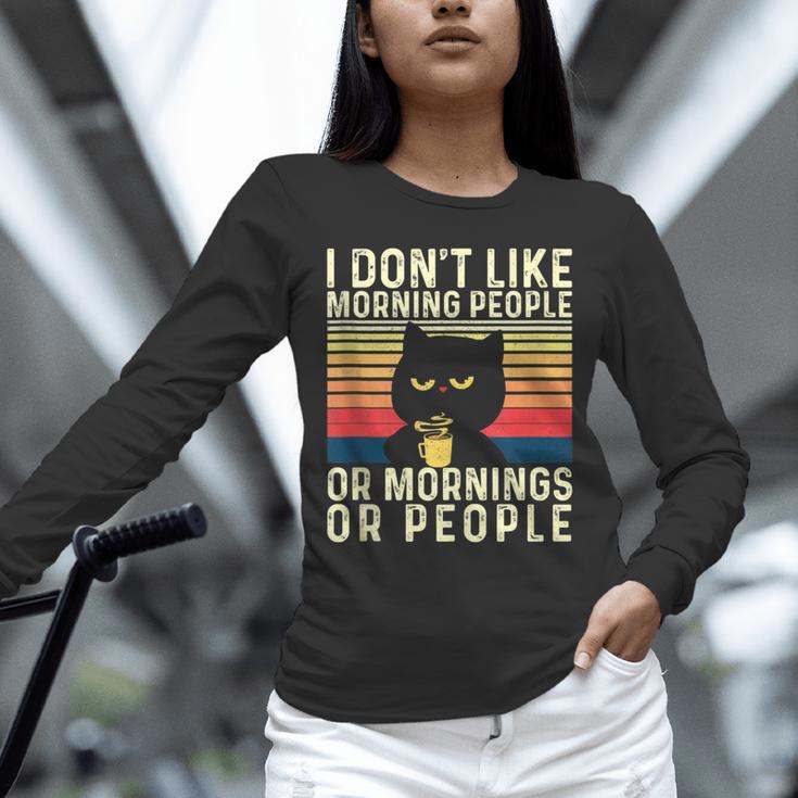 I Don't Like Morning People Introvert Introverted Antisocial Unisex Long Sleeve T-Shirt