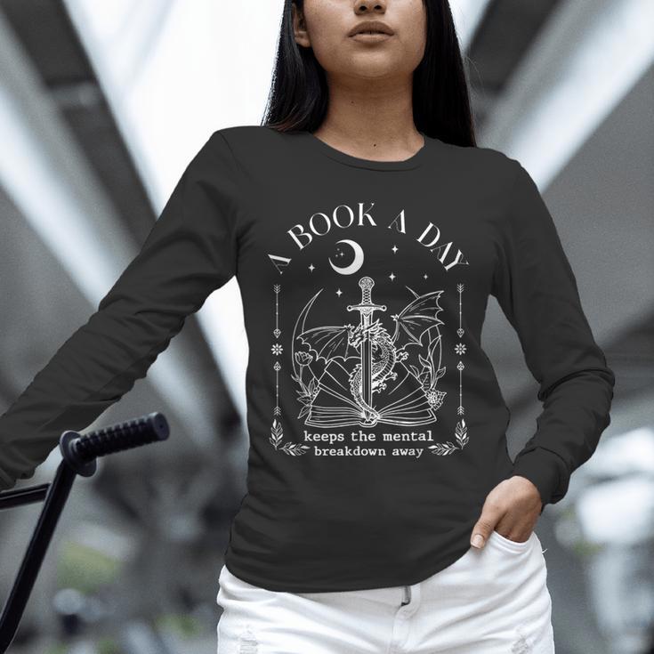 Dragon A Book A Day Keeps The Mental Breakdown Away Unisex Long Sleeve T-Shirt