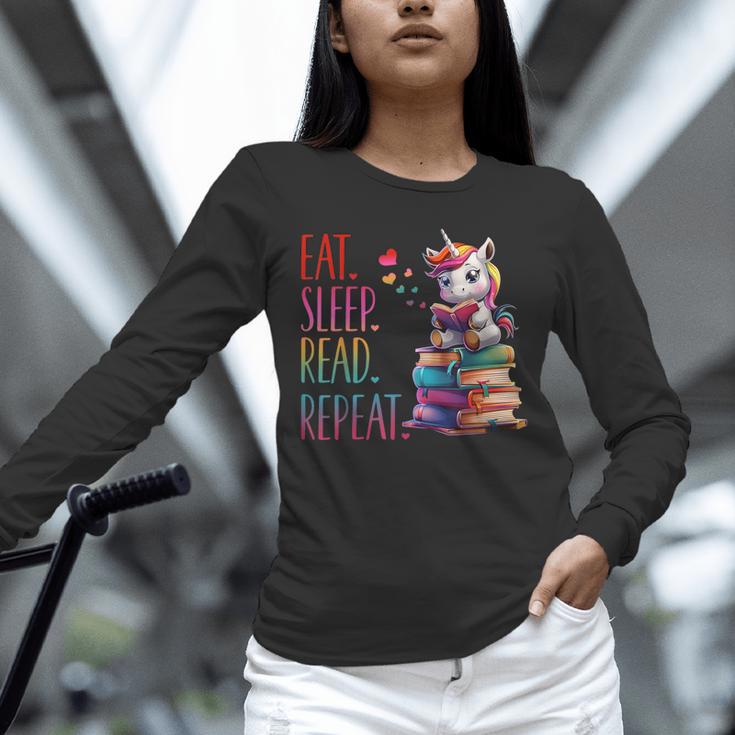 Eat Sleep Read Repeat Unicorn Read Book Reading Lovers Kids Unisex Long Sleeve T-Shirt Eat Sleep Read Repeat Unicorn Read Book Reading Lovers Kids Unisex Long Sleeve T-Shirt