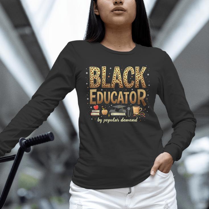 Educator By Popular Demand African American Book Lover Unisex Long Sleeve T-Shirt