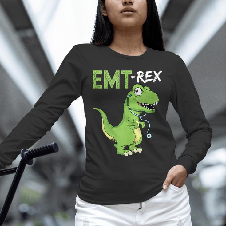 EMT Rex Paramedic Graduation Firefighter Unisex Long Sleeve T-Shirt
