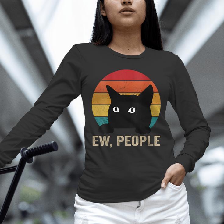 Ew People Introvert Cat Lover Cat Lady Vintage Unisex Long Sleeve T-Shirt Ew People Introvert Cat Lover Cat Lady Vintage Unisex Long Sleeve T-Shirt