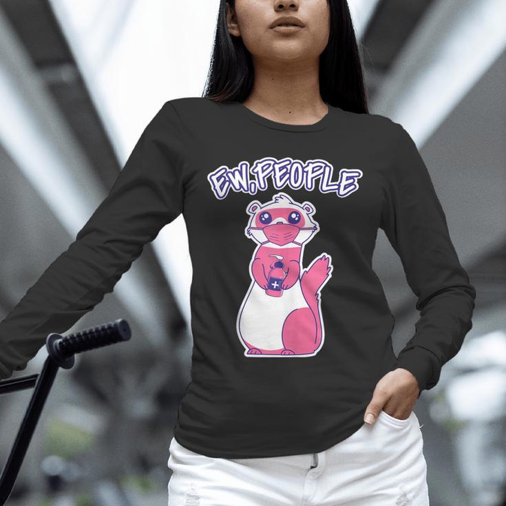 Ew People Introvert Ferrets Saying Mask Ferret Unisex Long Sleeve T-Shirt Ew People Introvert Ferrets Saying Mask Ferret Unisex Long Sleeve T-Shirt