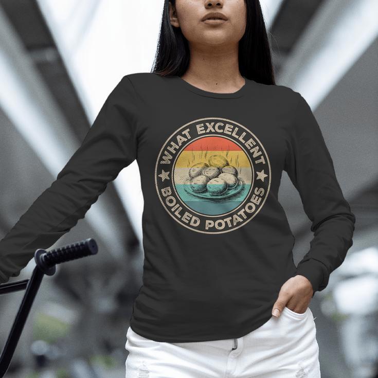 What Excellent Boiled Potatoes Retro Book Vintage Literature Unisex Long Sleeve T-Shirt