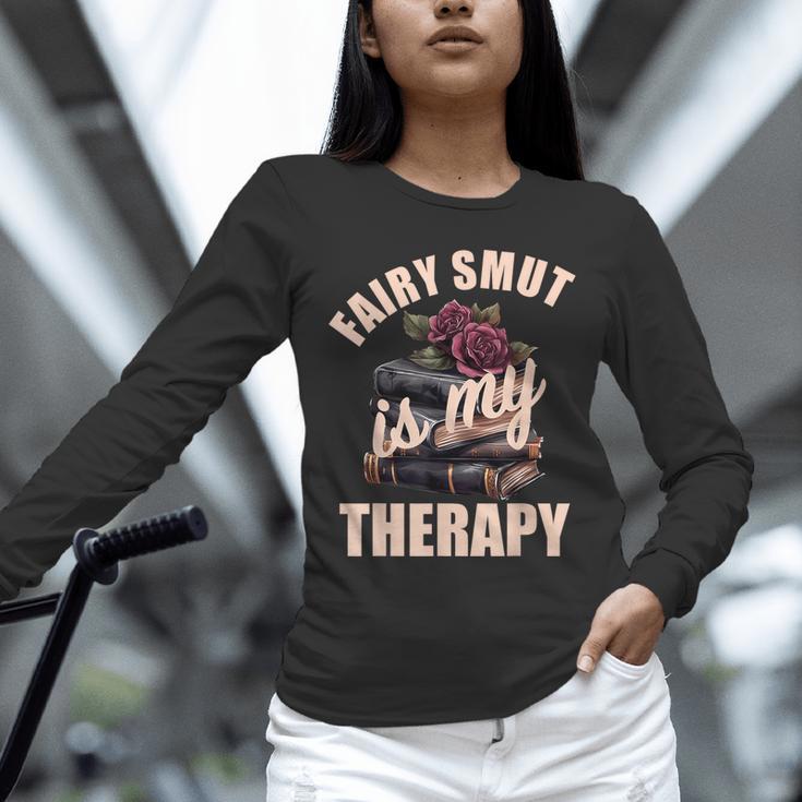 Fairy Smut Is My Therapy Romantasy Spicy Books Faerie Tales Unisex Long Sleeve T-Shirt Fairy Smut Is My Therapy Romantasy Spicy Books Faerie Tales Unisex Long Sleeve T-Shirt