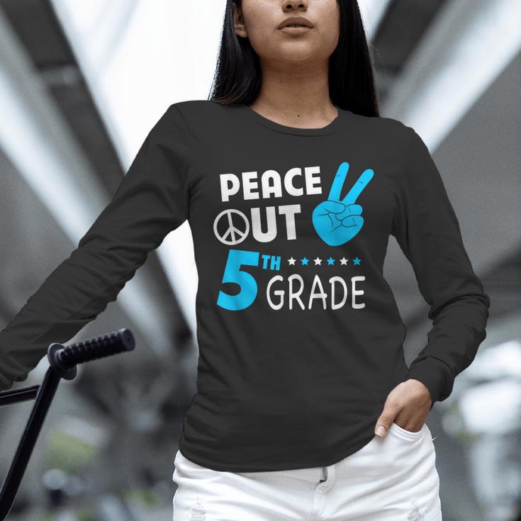 Fifth Grade Graduation Peace Out 5th Grade Boys Unisex Long Sleeve T-Shirt