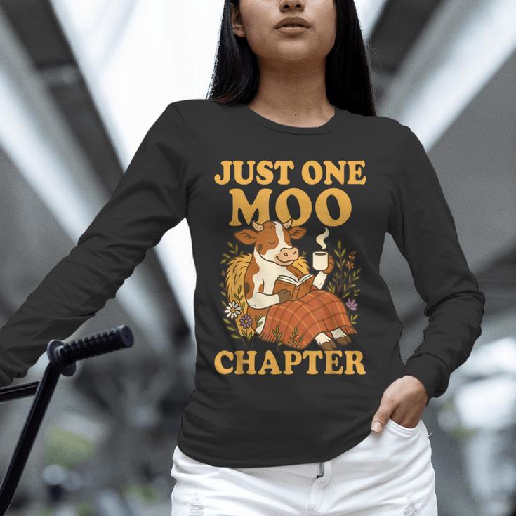Floral Cow Reading Pun Just One More Chapter Cozy Book Lover Unisex Long Sleeve T-Shirt Floral Cow Reading Pun Just One More Chapter Cozy Book Lover Unisex Long Sleeve T-Shirt
