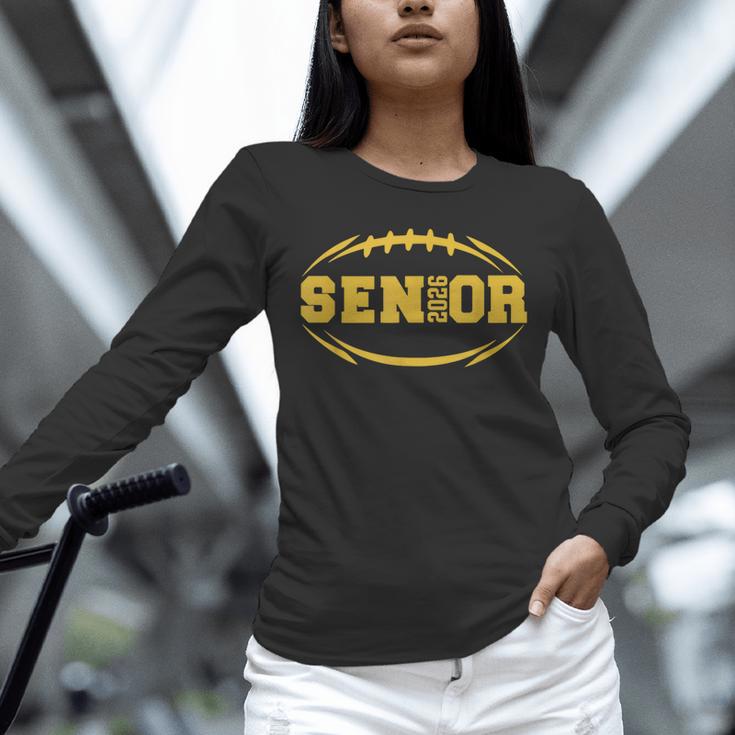 Football Proud Senior 2026 Graduation Year Unisex Long Sleeve T-Shirt