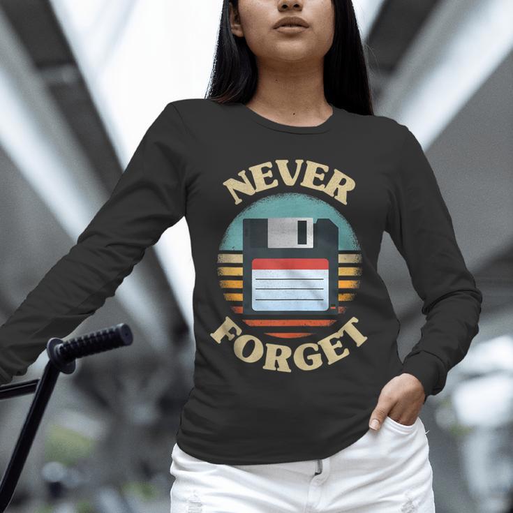 Never Forget Retro Diskette Nostalgia Vintage Unisex Long Sleeve T-Shirt Never Forget Retro Diskette Nostalgia Vintage Unisex Long Sleeve T-Shirt