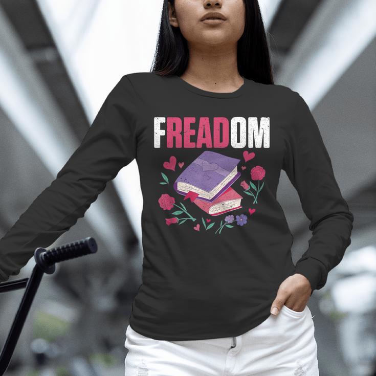 Freadom Anti Ban Books Freedom To Read Book Reading Unisex Long Sleeve T-Shirt