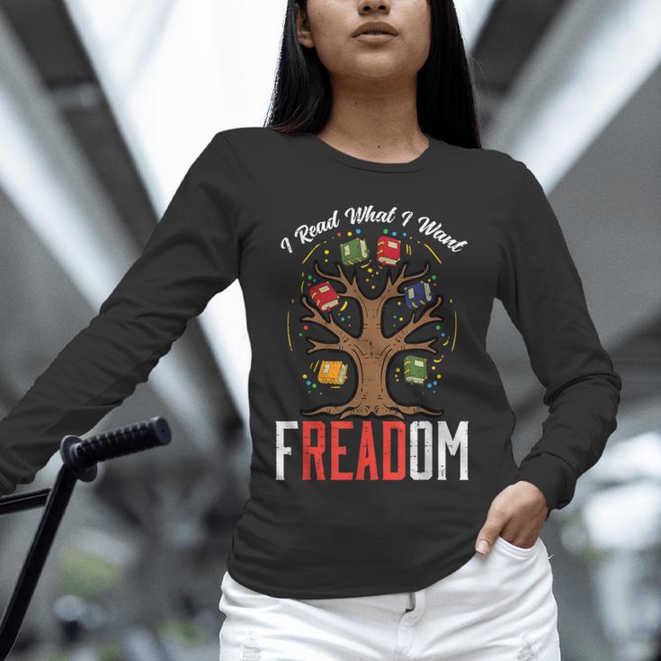 Freadom Tree Read Reading Librarian Book Across America Unisex Long Sleeve T-Shirt