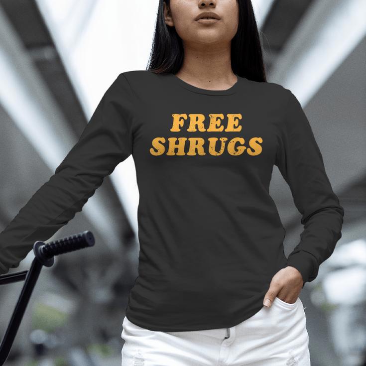Free Shrugs Don't Care Introvert Unisex Long Sleeve T-Shirt Free Shrugs Don't Care Introvert Unisex Long Sleeve T-Shirt