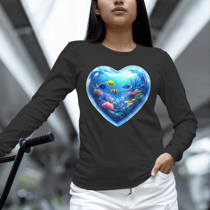 Frutiger Aero Y2K Heart Unisex Long Sleeve T-Shirt