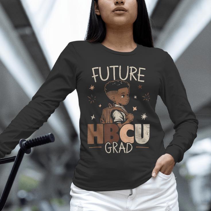 Future HBCU Grad Graduate Afro Boy College Graduation Unisex Long Sleeve T-Shirt