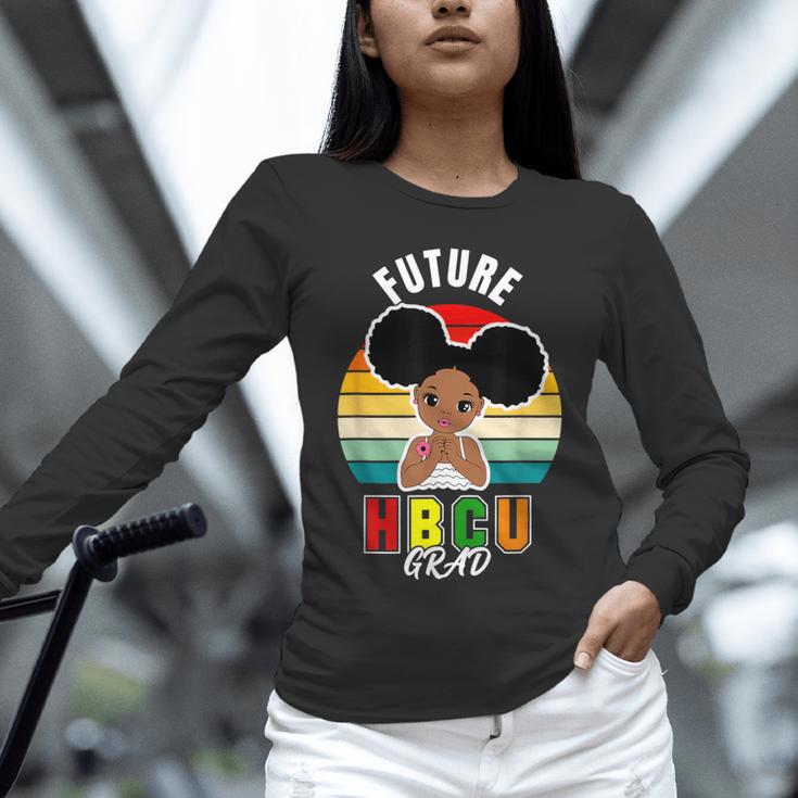 Future HBCU Grad Graduate Afro Girl College Graduation Unisex Long Sleeve T-Shirt