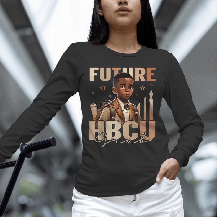 Future HBCU Grad History Boy Kids Graduation HBCU Unisex Long Sleeve T-Shirt
