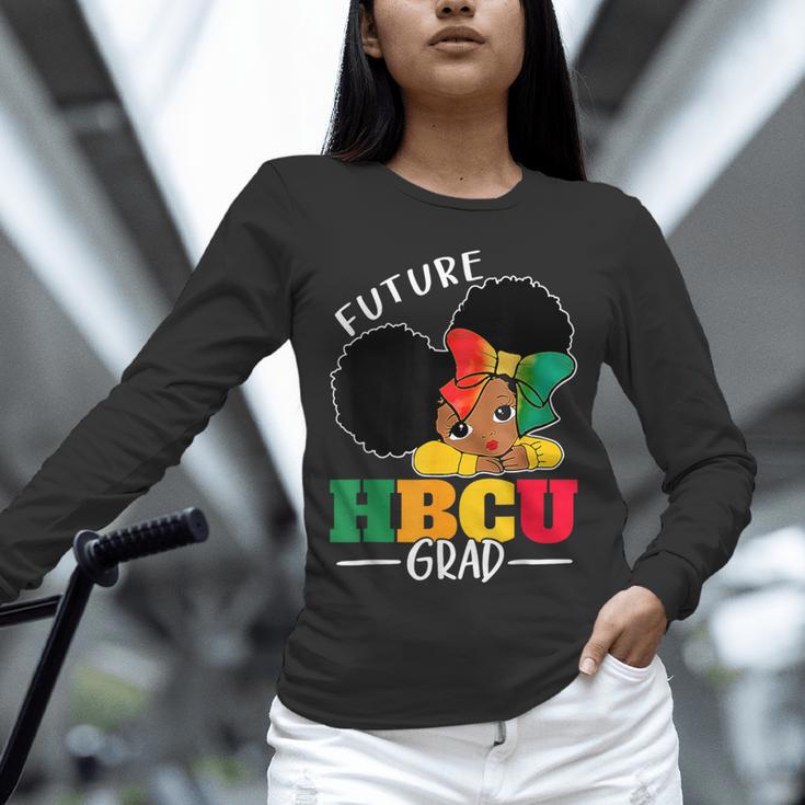 Future HBCU Grad History Girl Graduation HBCU Kids Unisex Long Sleeve T-Shirt