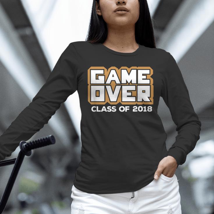 Game Over Class Of 2018 Graduation Shirt Unisex Long Sleeve T-Shirt