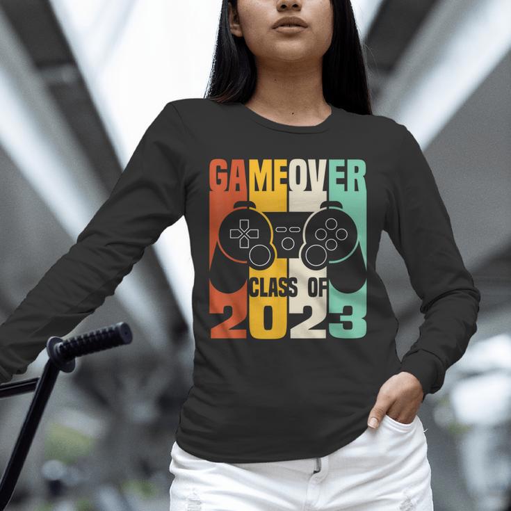 GAME OVER Class Of 2023 Video Games Vintage Graduation Gamer Unisex Long Sleeve T-Shirt