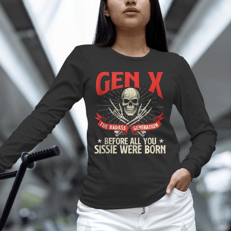 Gen X The Badass Generation Generation X Gen Xer Nostalgia Unisex Long Sleeve T-Shirt Gen X The Badass Generation Generation X Gen Xer Nostalgia Unisex Long Sleeve T-Shirt