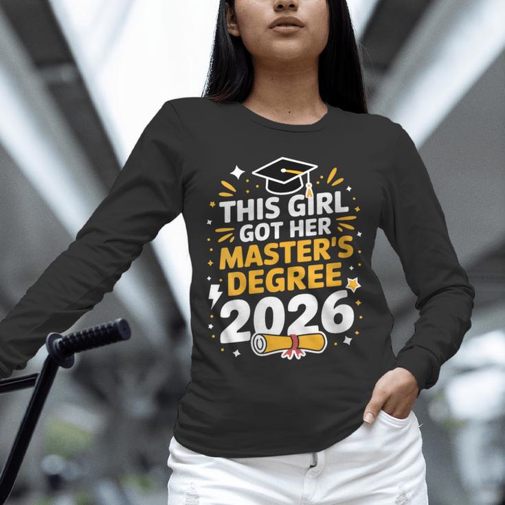 This Girl Got Her Masters Degree Graduation Mastered It 2026 Unisex Long Sleeve T-Shirt