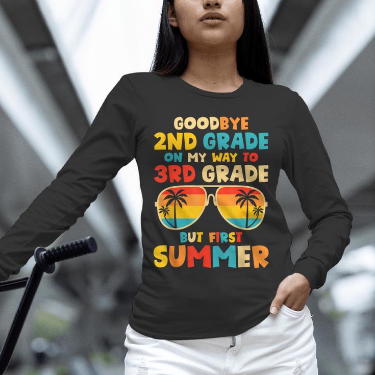 Goodbye 2nd Grade Graduation To 3rd Grade Hello Summer Kids Unisex Long Sleeve T-Shirt
