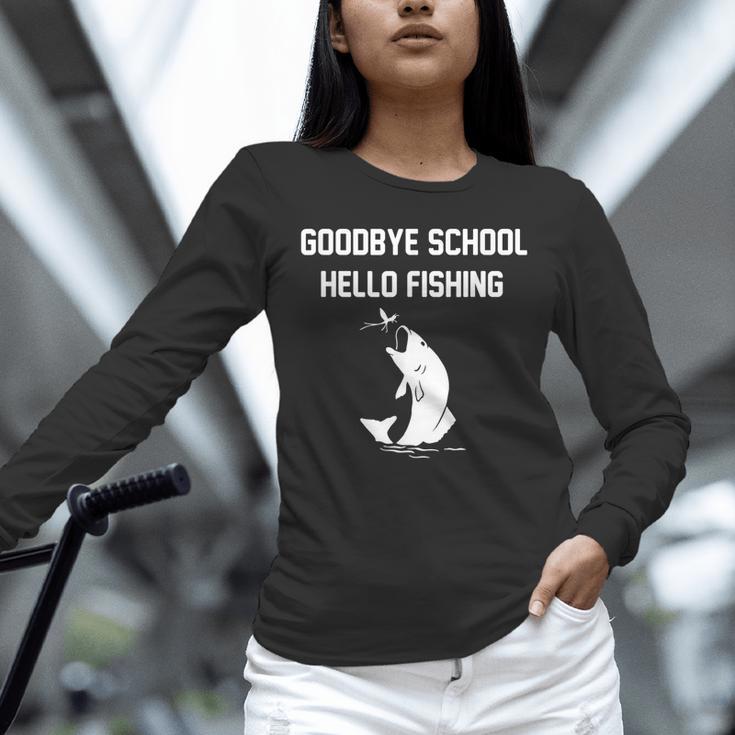 Goodbye School Hello Fishing Graduation T-Shirt Unisex Long Sleeve T-Shirt