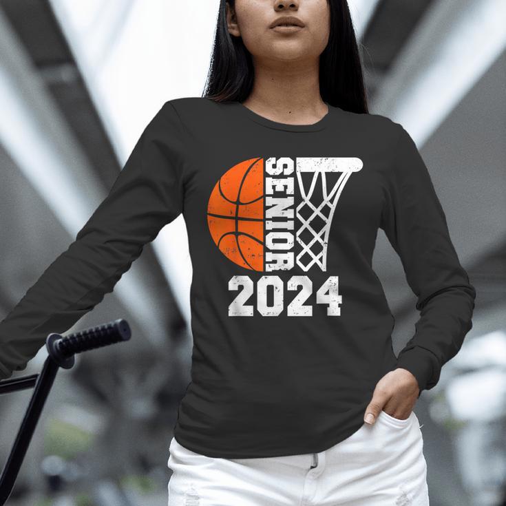 Graduate Senior Class Of 2024 Basketball Player Graduation Unisex Long Sleeve T-Shirt