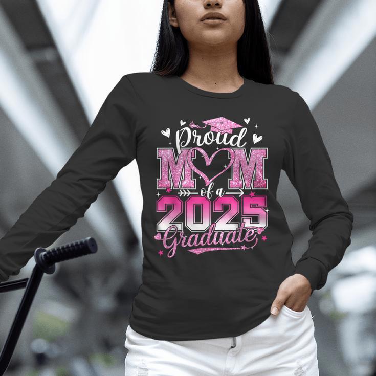 Graduation 2025 Proud Mom Of 2025 Graduate Floral Women Unisex Long Sleeve T-Shirt
