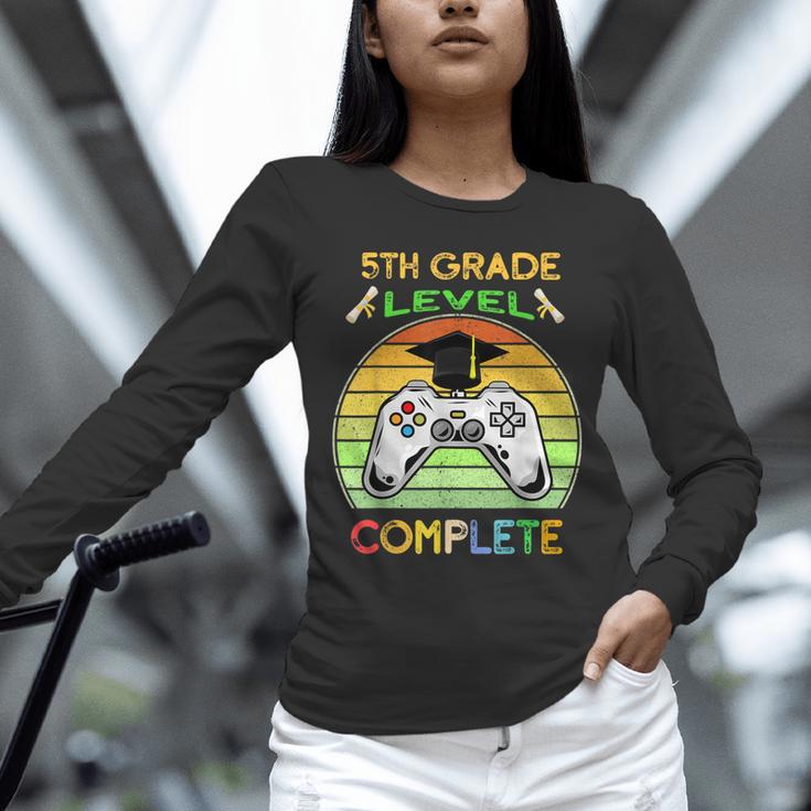 Graduation 5th Grade Level Complete Gamer Class 2021 Gaming Unisex Long Sleeve T-Shirt