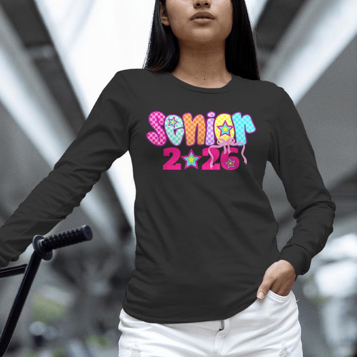 Graduation Class Of 2026 Senior Pink Coquette Bow 2026 Grade Unisex Long Sleeve T-Shirt