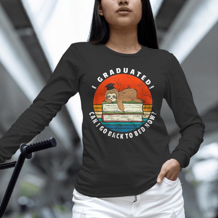 Graduation Sloth Can I Go Back To Bed Now Vintage Unisex Long Sleeve T-Shirt Graduation Sloth Can I Go Back To Bed Now Vintage Unisex Long Sleeve T-Shirt