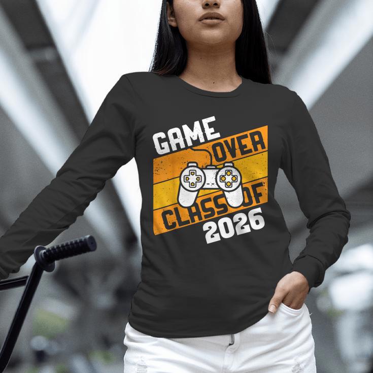 Graduation Video Gamer Game Over Class Of 2026 Senior Unisex Long Sleeve T-Shirt