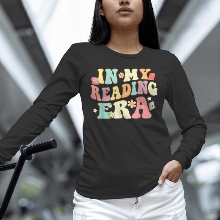 Groovy In My Reading Era Read Book Reader Reading Unisex Long Sleeve T-Shirt
