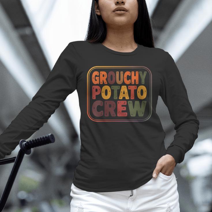 Grouchy Potato Crew Introvert Sarcasm Unisex Long Sleeve T-Shirt