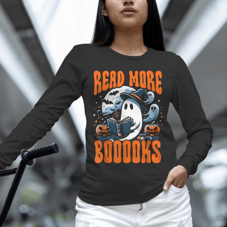 Halloween Book Lover Ghost Boo Pun Read More Boooks Unisex Long Sleeve T-Shirt Halloween Book Lover Ghost Boo Pun Read More Boooks Unisex Long Sleeve T-Shirt