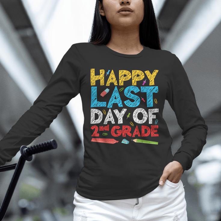 Happy Last Day Of 2nd Grade Shirt Second Grade Graduation Unisex Long Sleeve T-Shirt