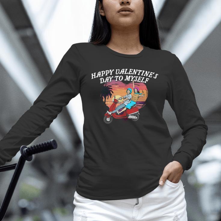 Happy Valentines Day To Myself Introvert Humor Unisex Long Sleeve T-Shirt Happy Valentines Day To Myself Introvert Humor Unisex Long Sleeve T-Shirt