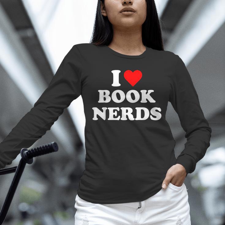 I Heart Book Nerds Book Readers Cute Unisex Long Sleeve T-Shirt