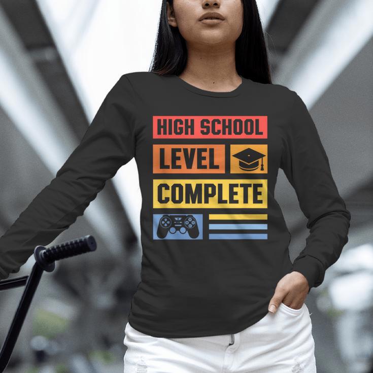 High School Level Complete Class Of 2024 Senior Graduation Unisex Long Sleeve T-Shirt