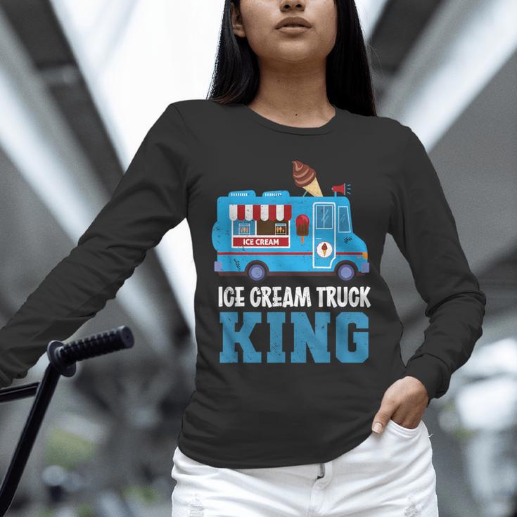 Ice Cream Truck King Nostalgia Summer Ice Cream Truck Driver Unisex Long Sleeve T-Shirt Ice Cream Truck King Nostalgia Summer Ice Cream Truck Driver Unisex Long Sleeve T-Shirt