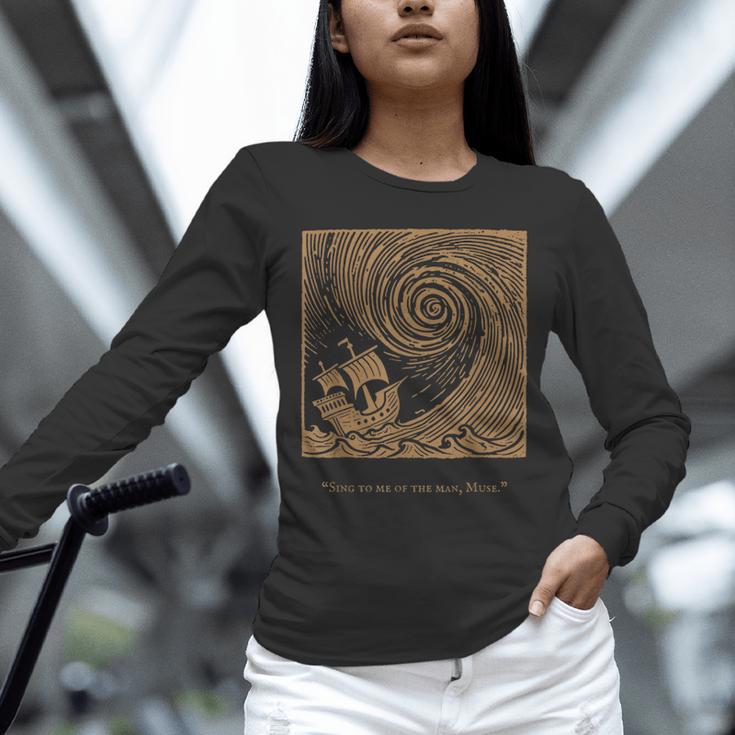 Iliad Odyssey Homer Ancient Greek History Book Odyssey Unisex Long Sleeve T-Shirt Iliad Odyssey Homer Ancient Greek History Book Odyssey Unisex Long Sleeve T-Shirt