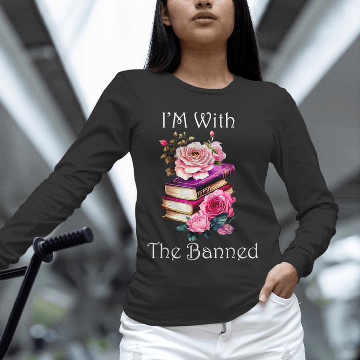 I'm With The Banned Books Bold Statement Against Censorshi Unisex Long Sleeve T-Shirt I'm With The Banned Books Bold Statement Against Censorshi Unisex Long Sleeve T-Shirt