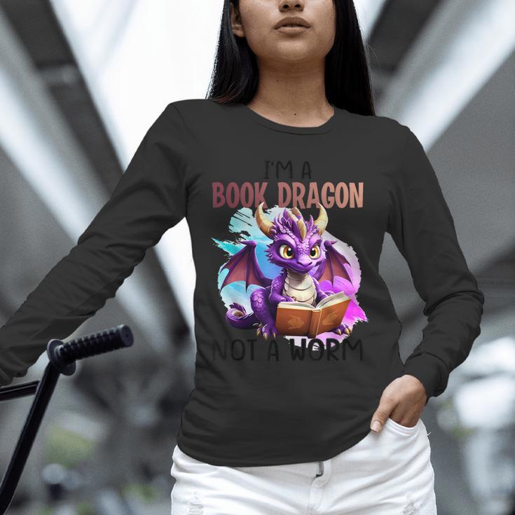 I'm A Book Dragon Not A Worm Unisex Long Sleeve T-Shirt